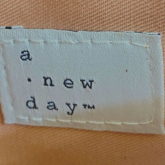 A New Day Crossbody Orange Coral Faux Pebble Exterior Satin Adjustable Strap - Picture 2 of 6